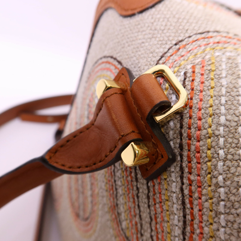 Delvaux 帆布/皮革Cool Box MM金扣手挽肩背兩用袋-24