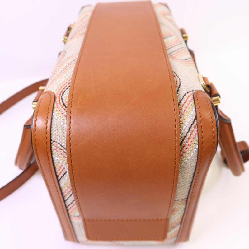 Delvaux 帆布/皮革Cool Box MM金扣手挽肩背兩用袋-25