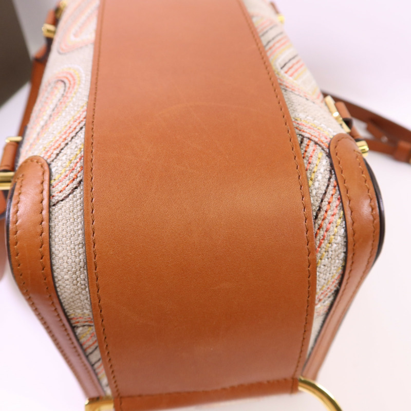 Delvaux 帆布/皮革Cool Box MM金扣手挽肩背兩用袋-26