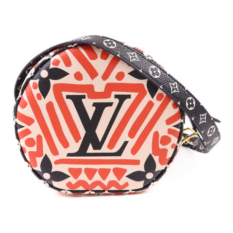 LOUIS VUITTON Monogram Giant Crafty Boite Chapoe Soupe金扣肩背袋