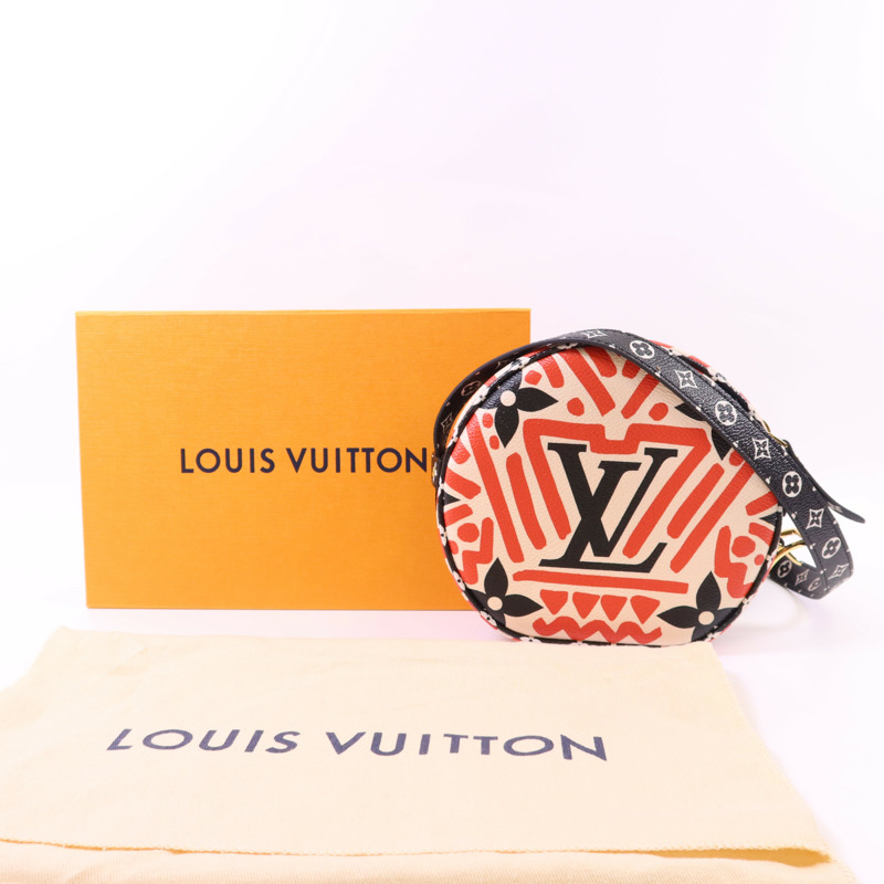 LOUIS VUITTON Monogram Giant Crafty Boite Chapoe Soupe金扣肩背袋-14