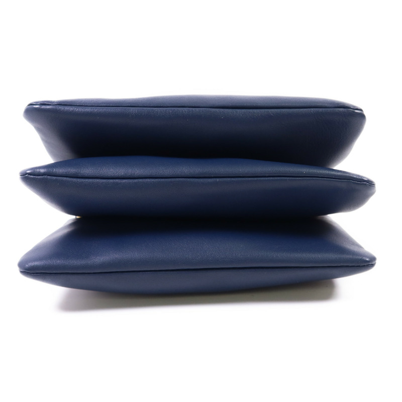 CELINE 羊皮皮革Trio Bag金扣肩背袋-3