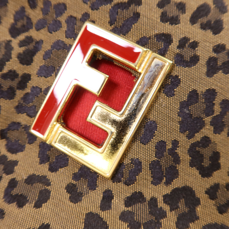 FENDI 帆布Tote Bag金扣手挽袋-8