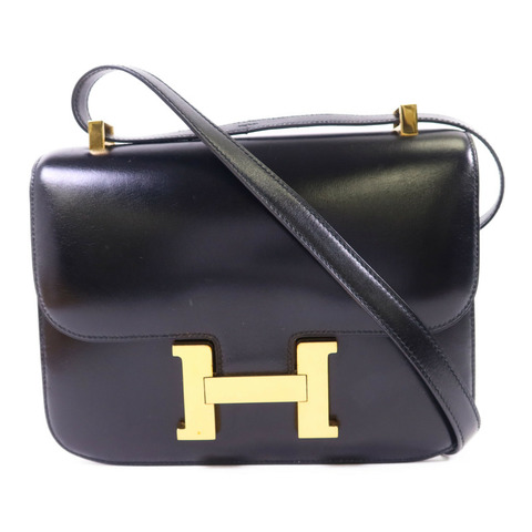 HERMES Box Calf皮革Constance 24金扣肩背袋