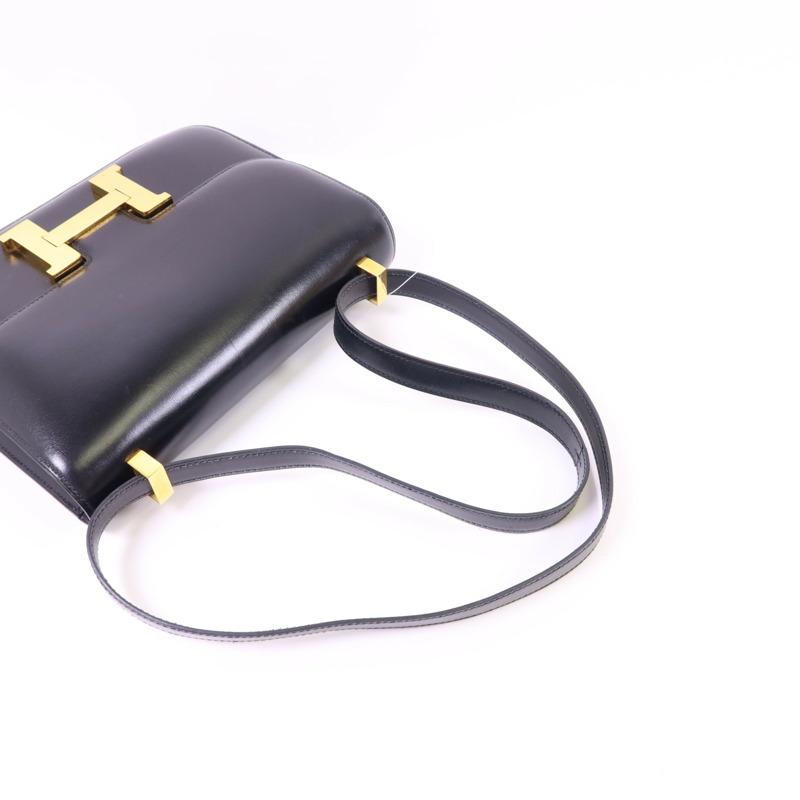 HERMES Box Calf皮革Constance 24金扣肩背袋-5