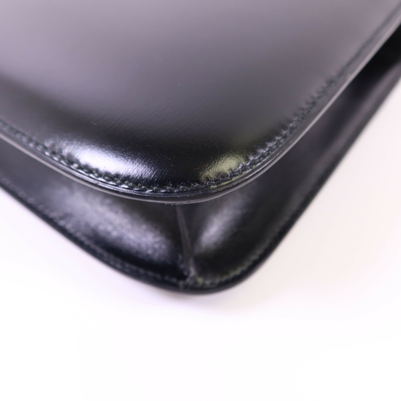 HERMES Box Calf皮革Constance 24金扣肩背袋-17