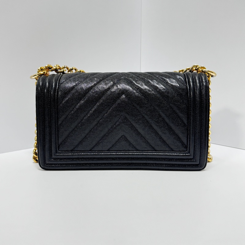 【2025/12/9專櫃剛保養】 Chanel Leboy25 魚子醬牛皮 專櫃24.1萬!-6