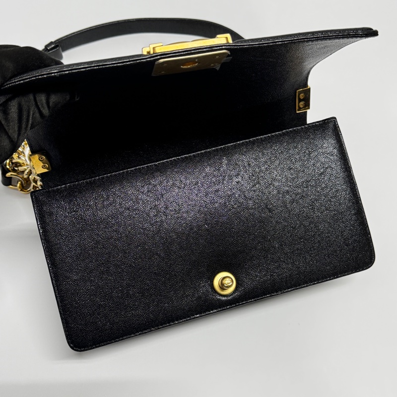 【2025/12/9專櫃剛保養】 Chanel Leboy25 魚子醬牛皮 專櫃24.1萬!-10