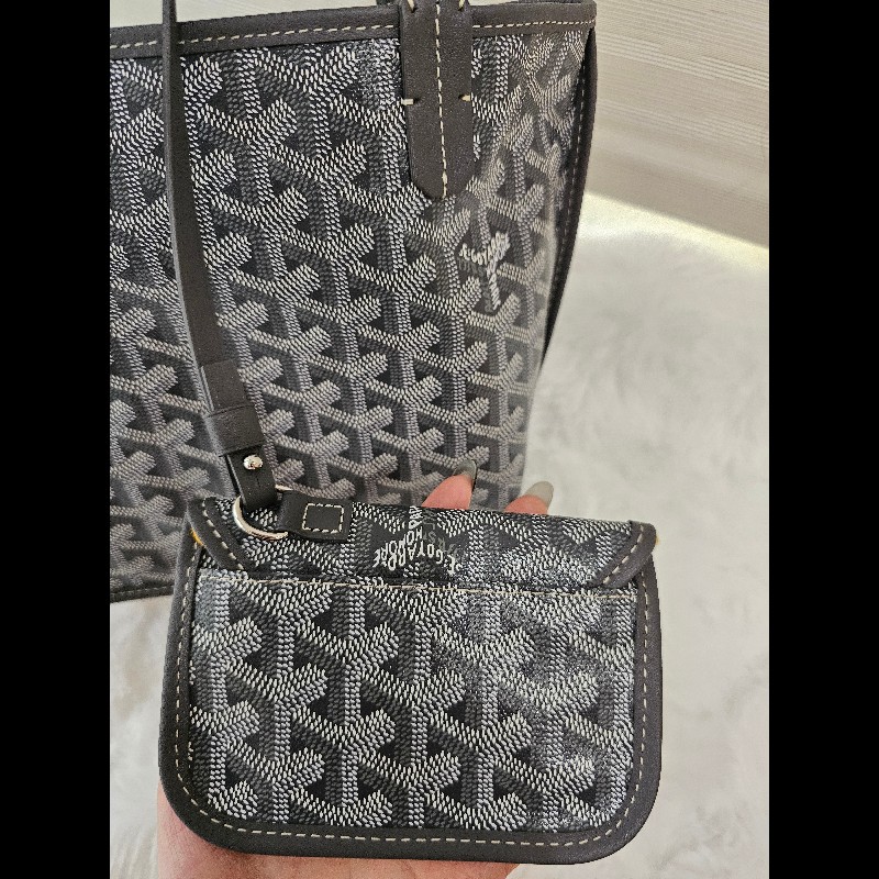 全新灰色 Goyard Anjou Mini Tote-4