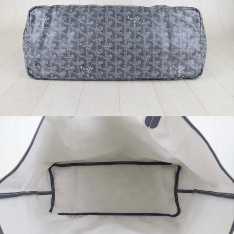 「JL精品代購」98新 Goyard 灰色 托特包 中號-7