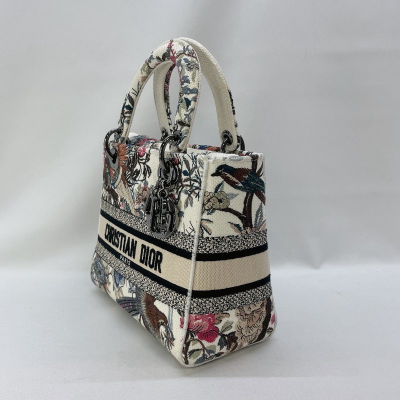 DIOR Lady D-Lite中款刺繡黛妃包-2