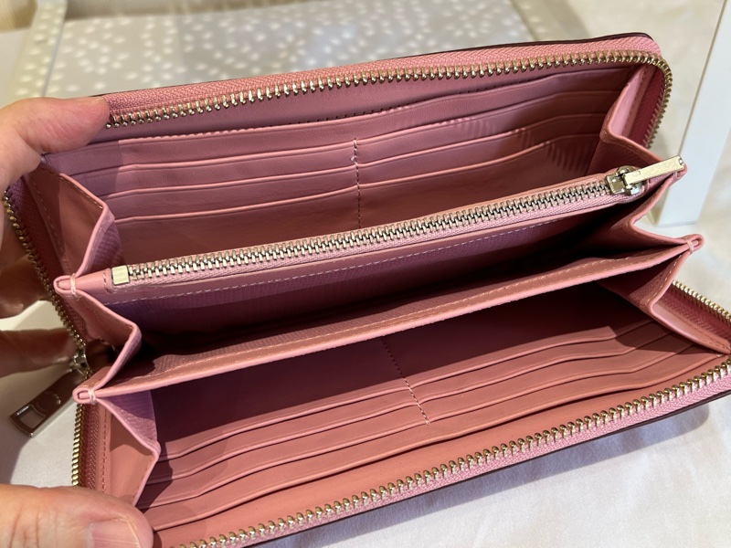 Coach 粉色愛心長夾 情人節禮物 生日禮物(全新閒置品)-2