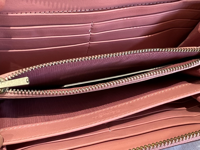 Coach 粉色愛心長夾 情人節禮物 生日禮物(全新閒置品)-3