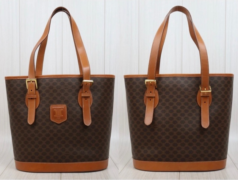 「JL精品代購」98新 Celine 老花水桶托特包-2