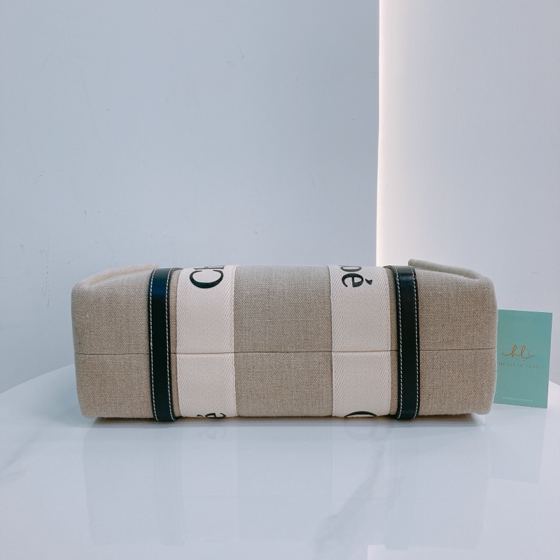 MS0298 CHLOE 蔻依中號經典麻布款單肩包包WOODY TOTE BAG MEDIUM CANVAS-5