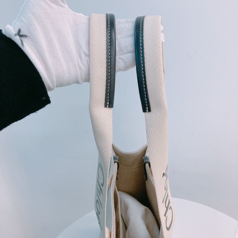 MS0298 CHLOE 蔻依中號經典麻布款單肩包包WOODY TOTE BAG MEDIUM CANVAS-16