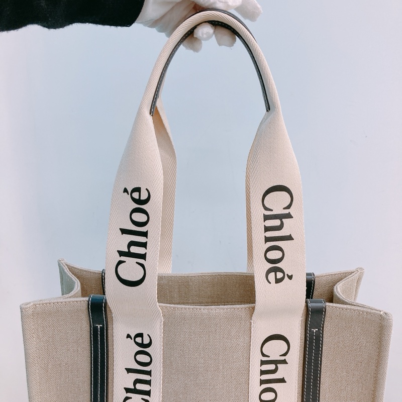 MS0298 CHLOE 蔻依中號經典麻布款單肩包包WOODY TOTE BAG MEDIUM CANVAS-18