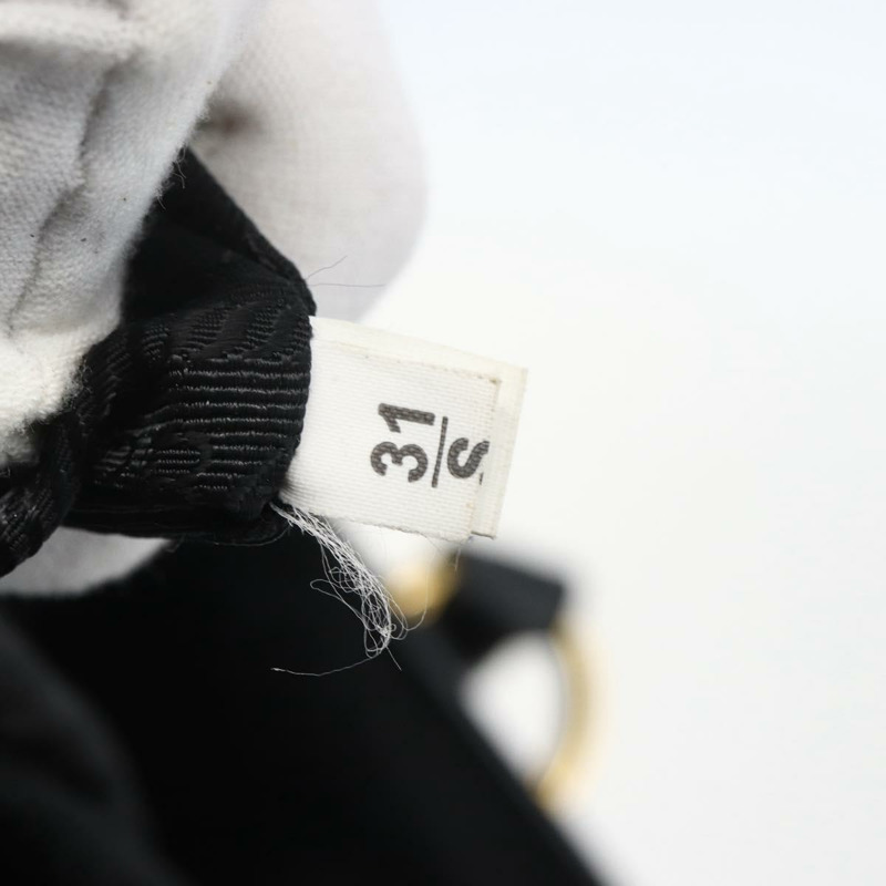 【日本直送】PRADA 手提包 皮革 2way 黑色 金色 Auth yk19782-10