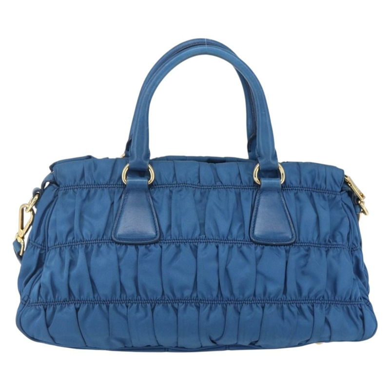 【日本直送】PRADA 尼龍材質雙肩包,藍色金色,正品編號 154697-1