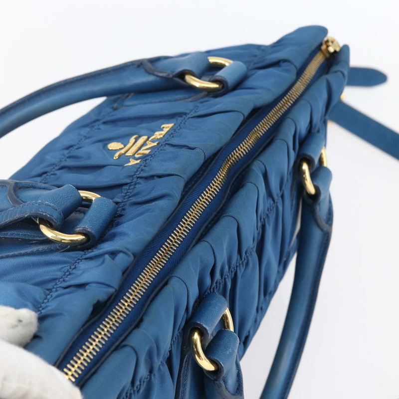【日本直送】PRADA 尼龍材質雙肩包,藍色金色,正品編號 154697-5