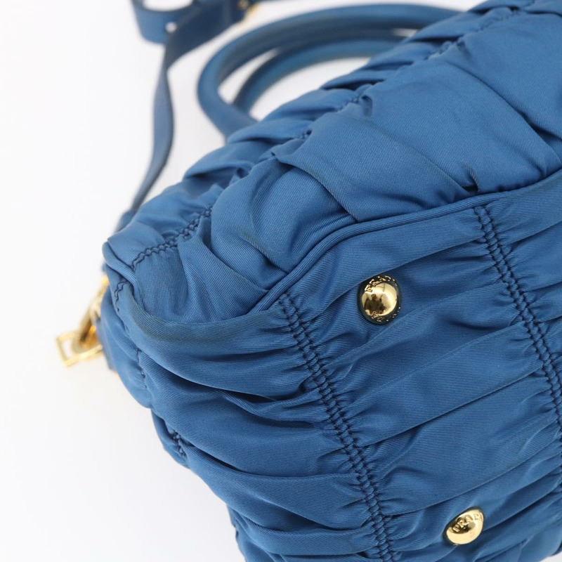 【日本直送】PRADA 尼龍材質雙肩包,藍色金色,正品編號 154697-15