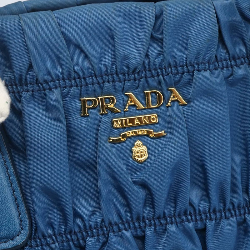 【日本直送】PRADA 尼龍材質雙肩包,藍色金色,正品編號 154697-19
