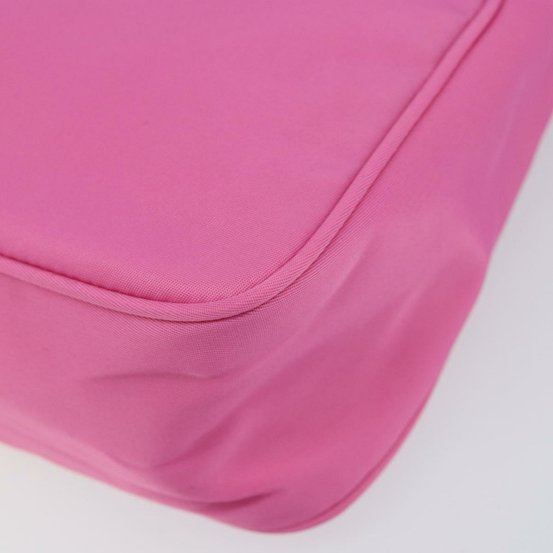 【日本直送】PRADA 手提包 尼龍 粉紅色 銀色 正品 155230V-15