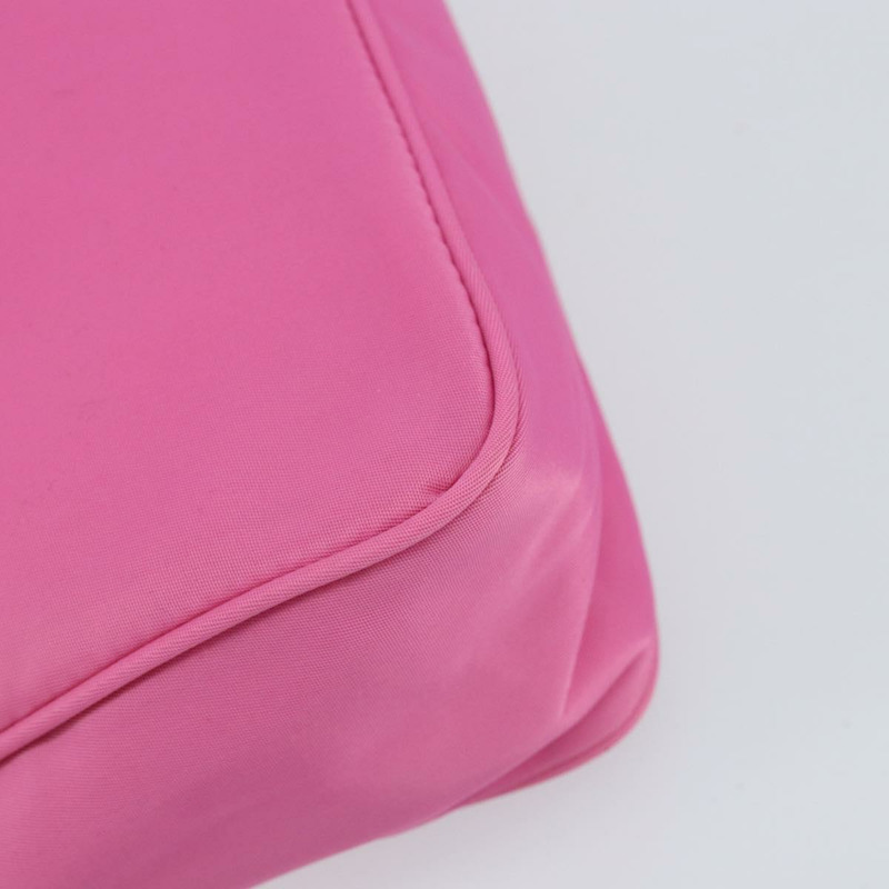 【日本直送】PRADA 手提包 尼龍 粉紅色 銀色 正品 155230V-16