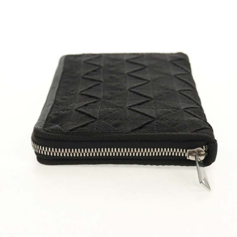 【日本直送】BOTTEGA VENETA Zippy 錢包,尼龍聚丙烯材質,黑色/銀色,正品,貨號 148640M-2