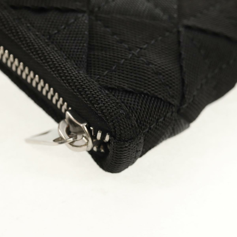 【日本直送】BOTTEGA VENETA Zippy 錢包,尼龍聚丙烯材質,黑色/銀色,正品,貨號 148640M-6