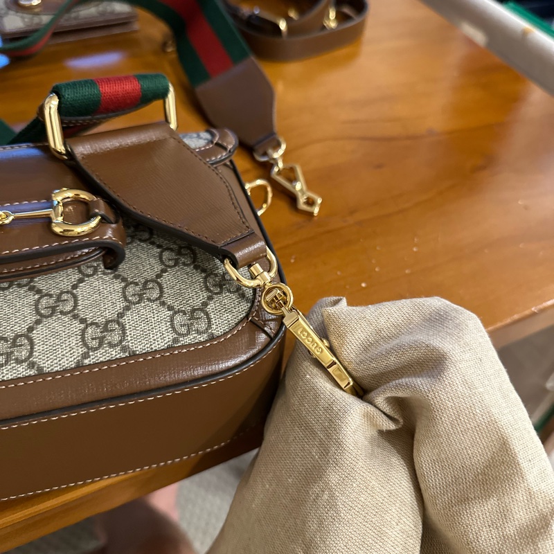 Gucci 經典1955全新紅綠揹帶-7