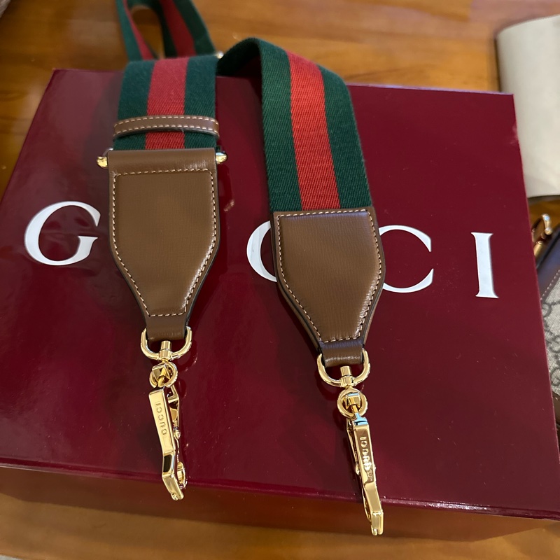 Gucci 經典1955全新紅綠揹帶-9