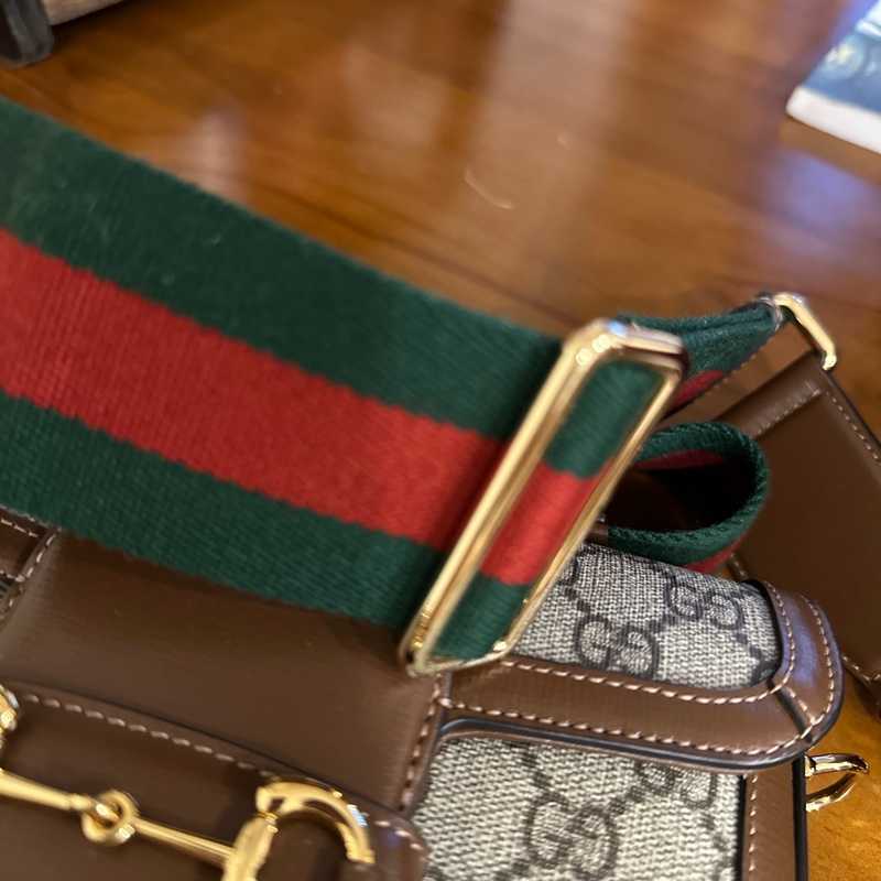 Gucci 經典1955全新紅綠揹帶-10