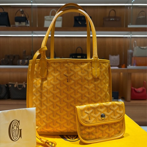 GOYARD Anjou mini tote 戈雅迷你手提包 黃色