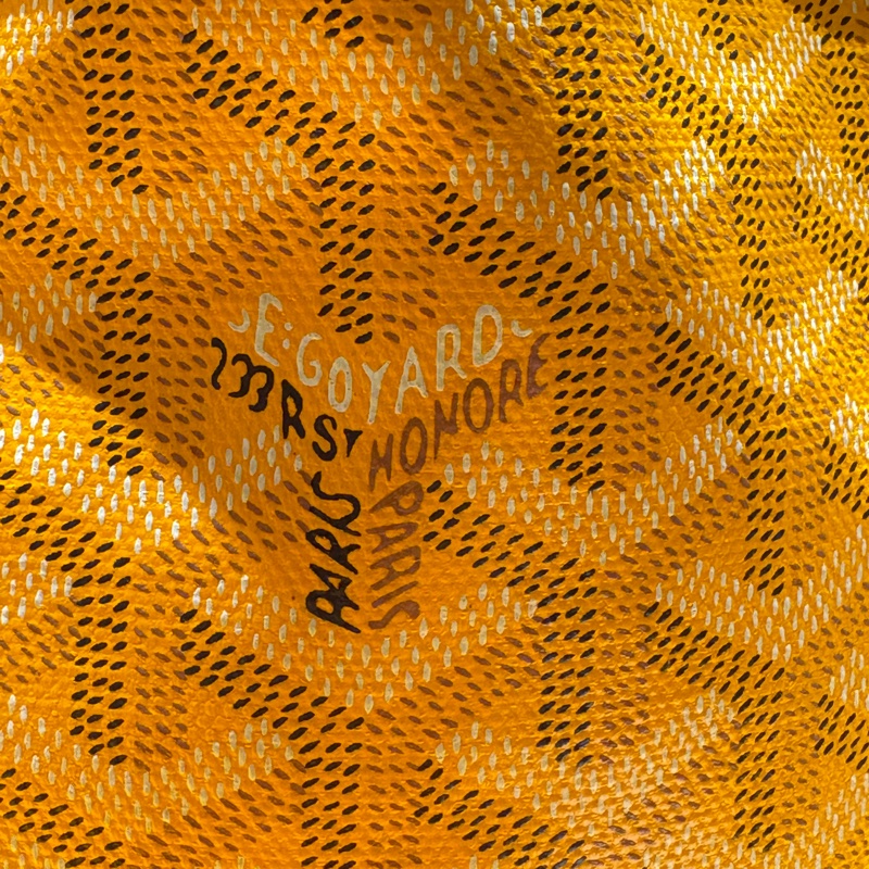 【小小一顆,藏著妳的風格】Goyard Anjou Mini 迷你托特包|雙面可用設計|經典黃老花帆布|附同色內袋!-2