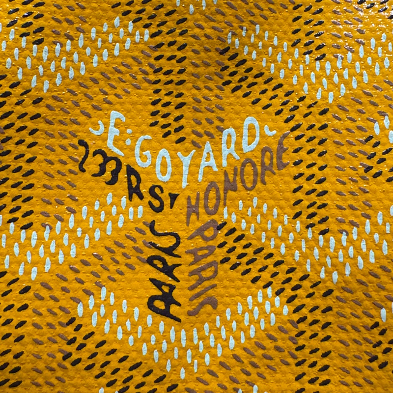 【小小一顆,藏著妳的風格】Goyard Anjou Mini 迷你托特包|雙面可用設計|經典黃老花帆布|附同色內袋!-10