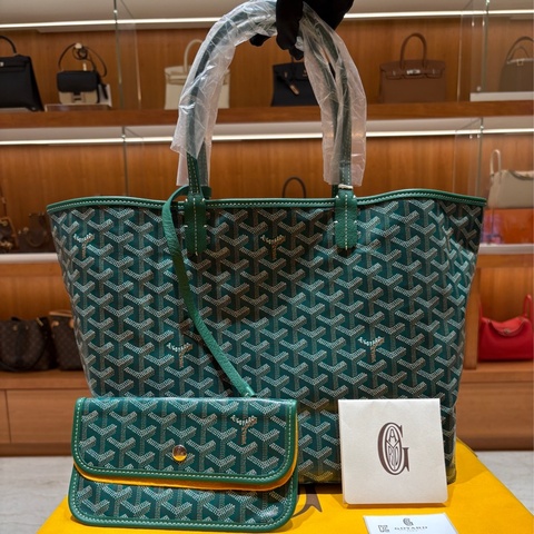 GOYARD Saint Louis PM Bag 戈雅 子母購物包 綠色