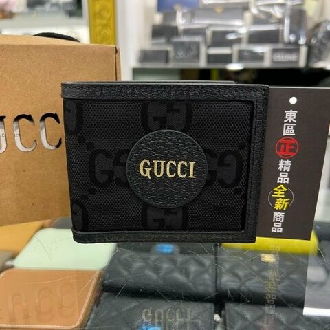 東區正精品㊣GUCCI 625573 全新黑色大 LOGO 8卡短夾 Off the Grid RZ5616