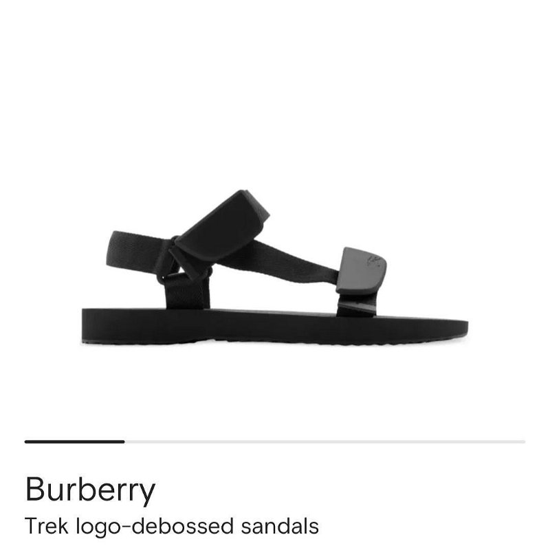 💎Han's house精品服飾💎burberry trek 戰馬 拖鞋 義大利製-6