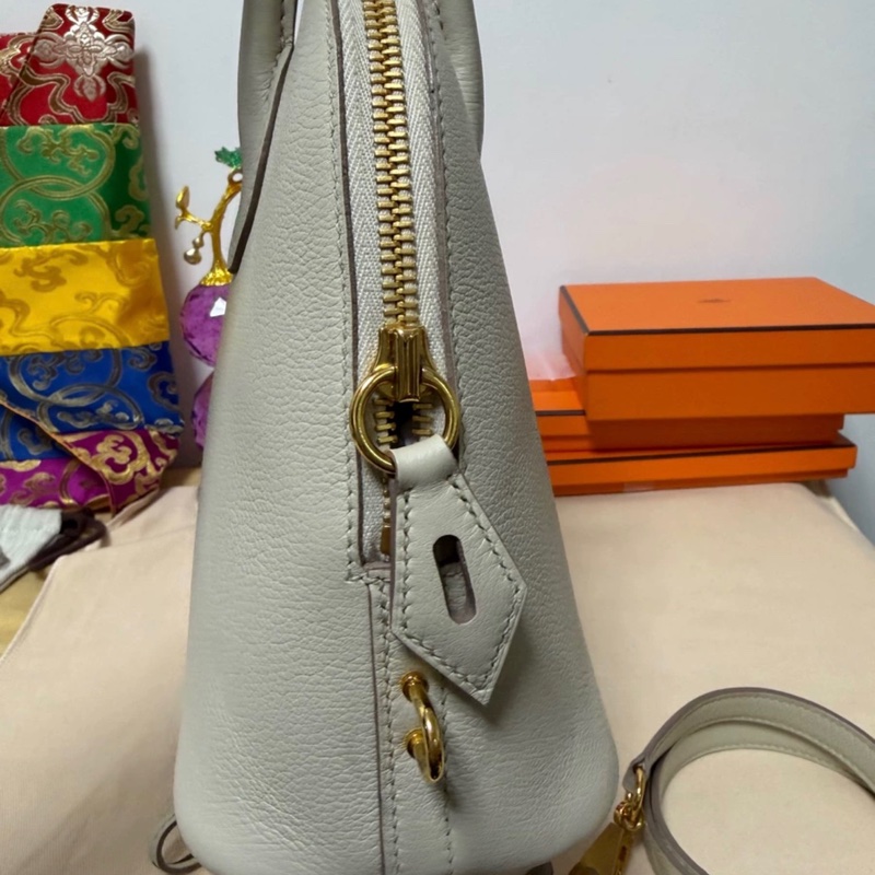 全新Hermes愛馬仕 Bolide 25 冰川白 EC皮 B刻 金扣-1