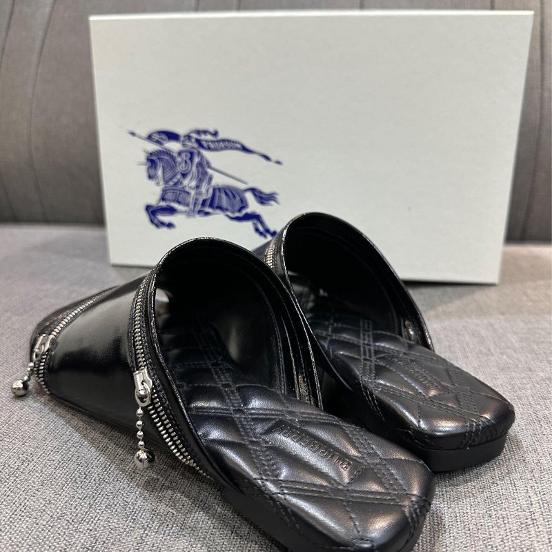 💎Han's house精品服飾💎burberry 小牛皮 拖鞋-3