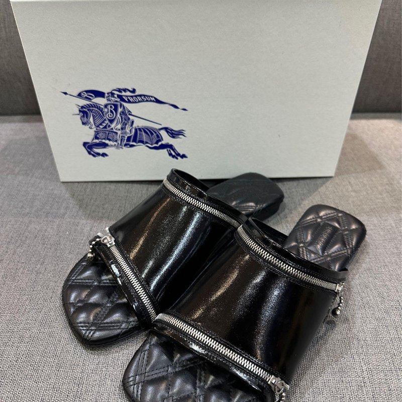 💎Han's house精品服飾💎burberry 小牛皮 拖鞋-7