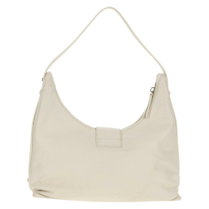 【日本直送】FENDI Mamma Baguette 單肩包,白色皮革,金色,正品,貨號 154081M-1