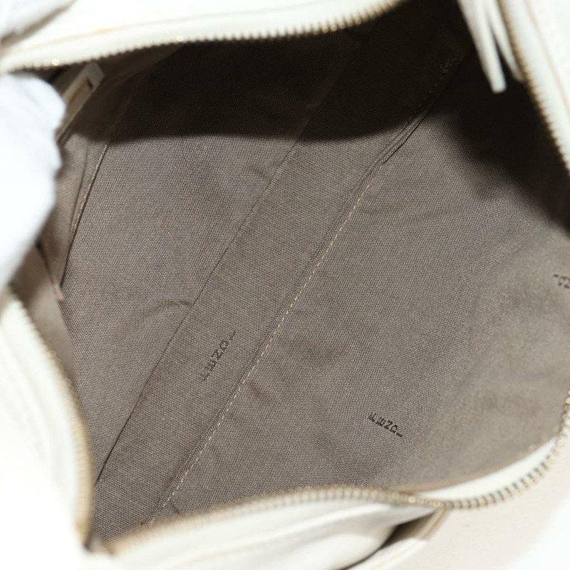 【日本直送】FENDI Mamma Baguette 單肩包,白色皮革,金色,正品,貨號 154081M-9