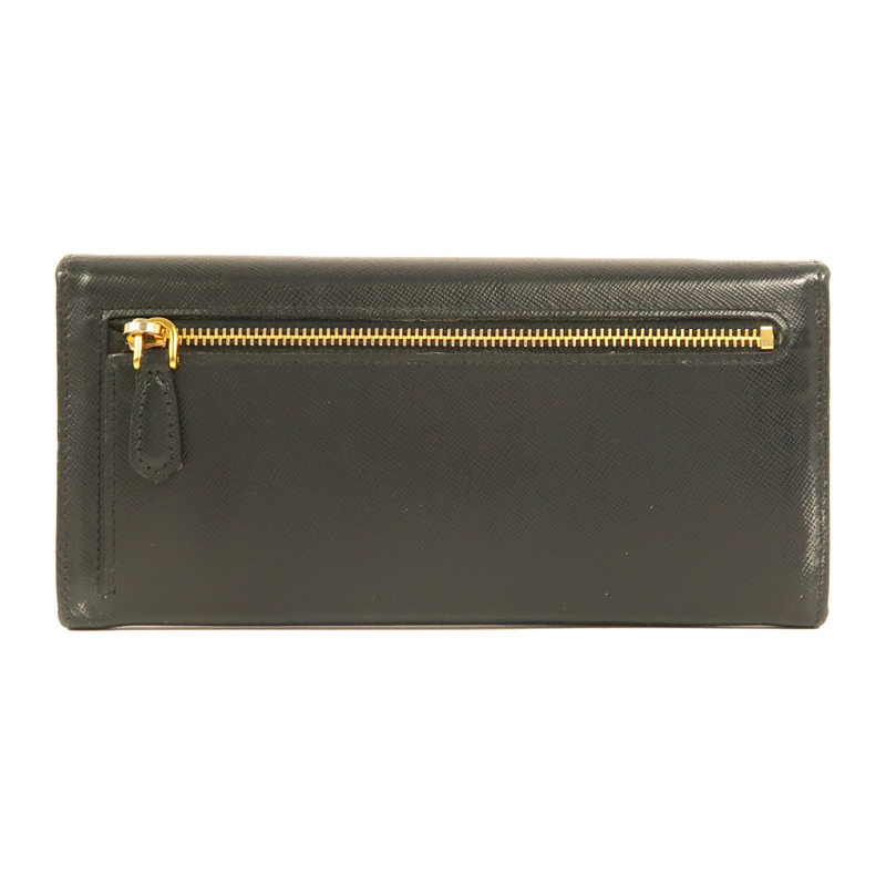 PRADA 牛皮皮革Long Wallet金扣長錢包-1