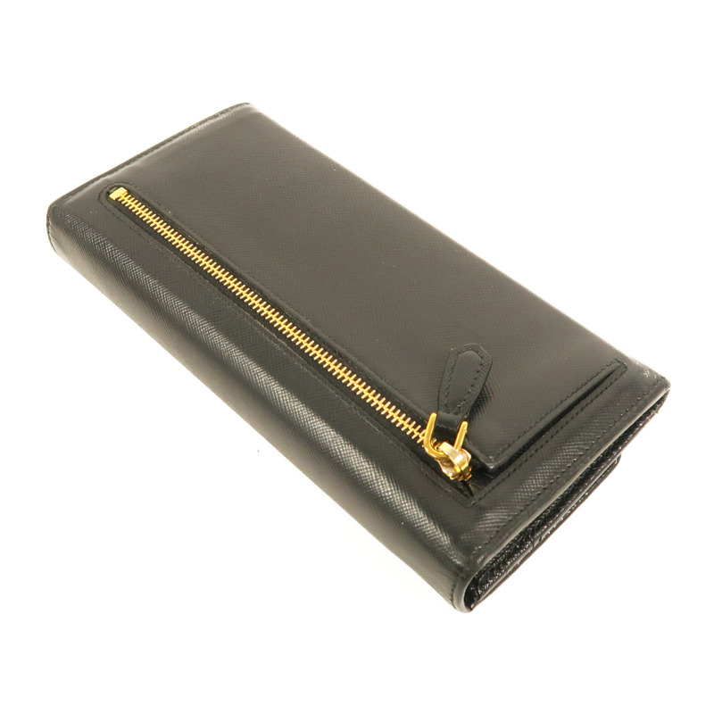 PRADA 牛皮皮革Long Wallet金扣長錢包-3