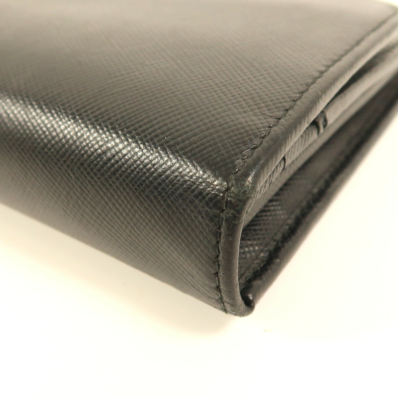 PRADA 牛皮皮革Long Wallet金扣長錢包-5