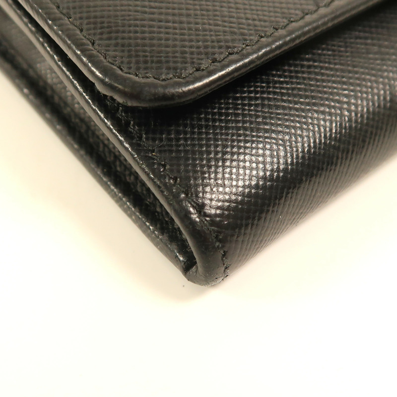 PRADA 牛皮皮革Long Wallet金扣長錢包-12