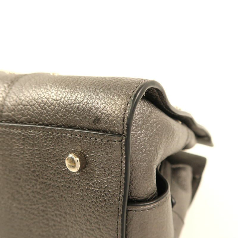 COACH 牛皮皮革Mercer Satchel 30銀扣手挽肩背兩用袋-8