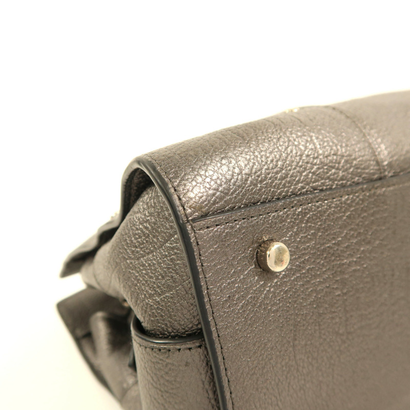 COACH 牛皮皮革Mercer Satchel 30銀扣手挽肩背兩用袋-9